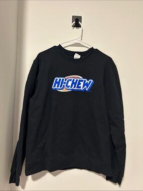 Logo Black Men's Crewneck Sweatshirt